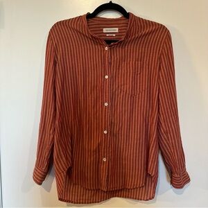 Isabel Marant Etoile Women’s button down shirt red striped sz 38 / US 6 /medium
